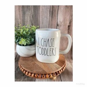 NEW Rae Dunn White I Chase Toddlers Mug Ceramic